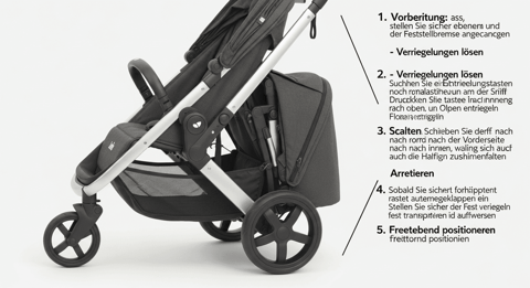 Joie Buggy zusammenklappen: Die einfache Anleitung