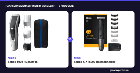 Philips Series 5000 vs. Braun Series X: Haarschneidemaschinen im Vergleich