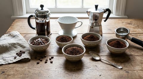 Kaffee Mahlgrad Tabelle: Perfekter Genuss für jede Zubereitung