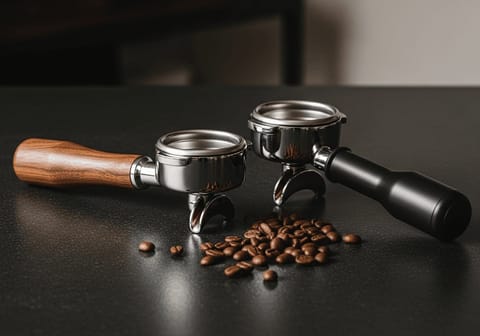 Siebträger-Griff-Materialien: Holz vs. Kunststoff - Ergonomie und Pflege