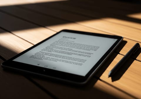 E-Ink Tablets für Profis: Augenfreundlich Arbeiten am Strand?