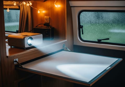 Portable Beamer im Vanlife: Kinoabend fernab der Zivilisation