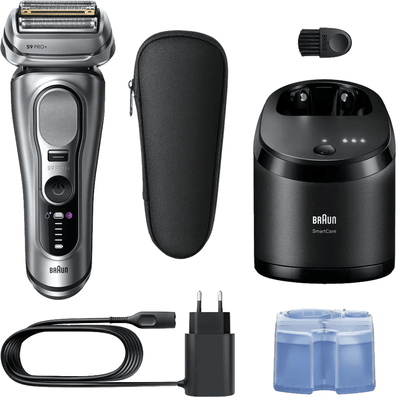 Braun Series 9 PRO+ 9667cc mit Reinigungsstation und Zubehör