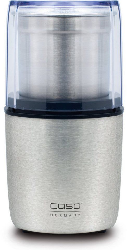 Caso Kaffeemühle Coffee Flavour, 200 W, Schlagmesser, 90 g Bohnenbehälter silberfarben
