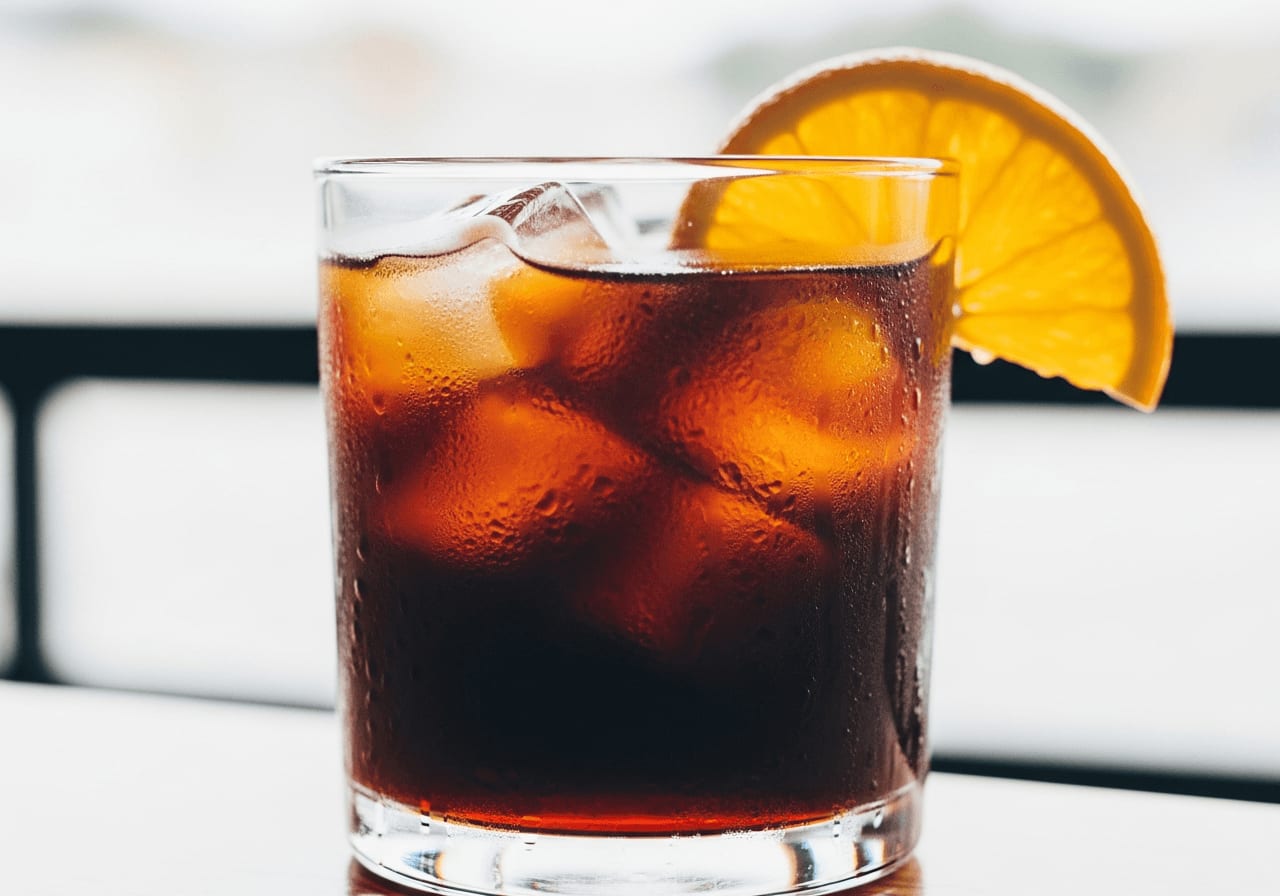 Cold Brew with orange slice
