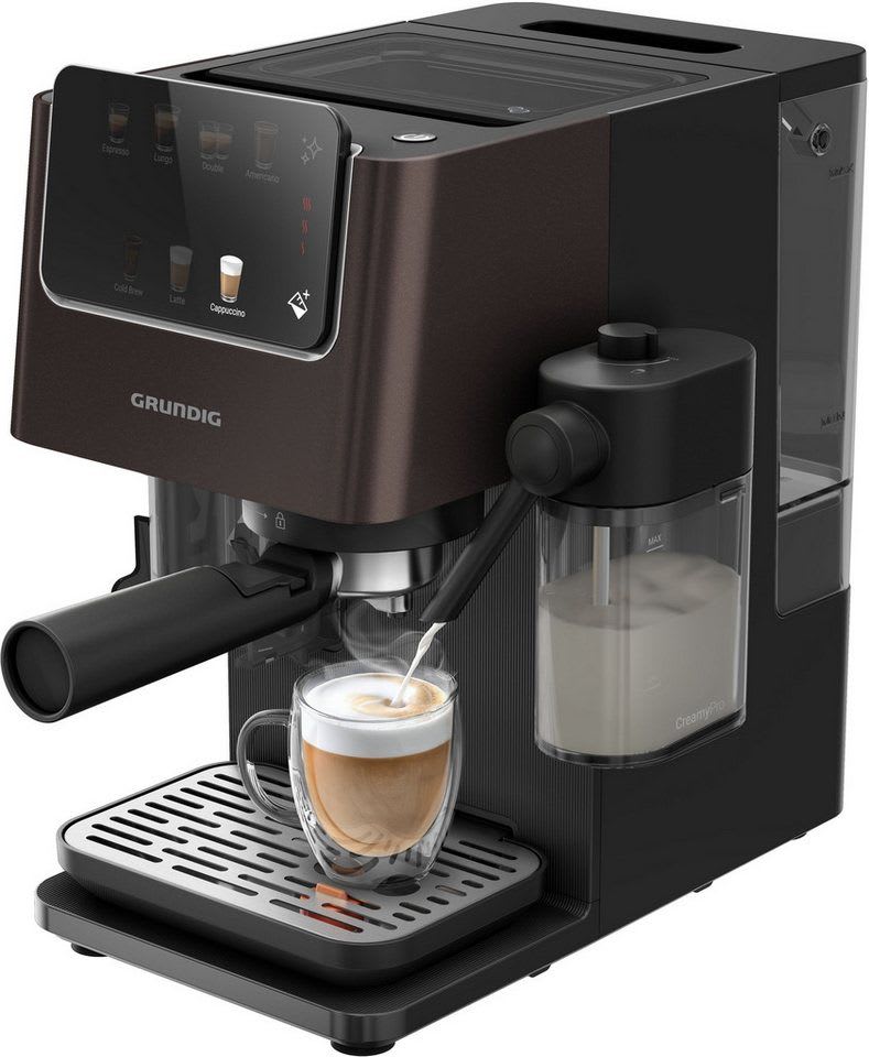 Grundig Espressomaschine KSM 8530, 1688W Kaffeevollautomat mit 20 Bar, Touch & CreamyPro™