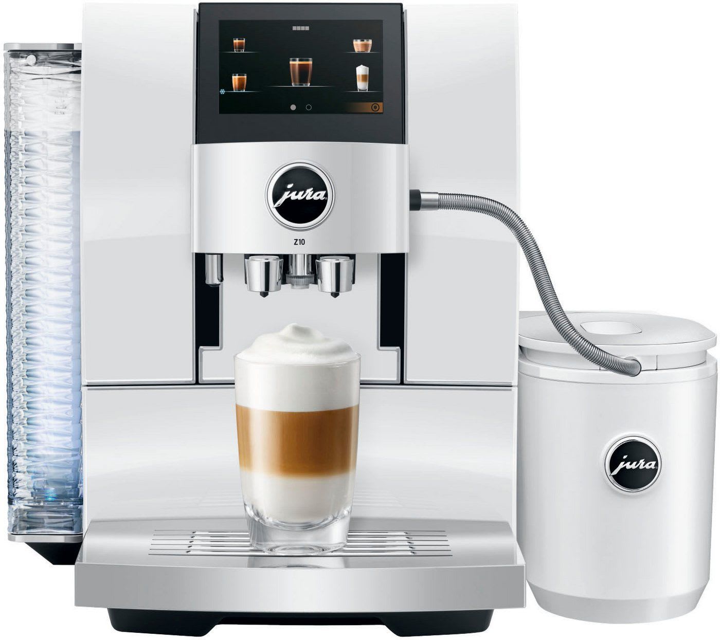 JURA Kaffeevollautomat 15410 Z10 Diamond White (EA), 51 Spezialitäten, Touch, Light & Cold Brew weiß