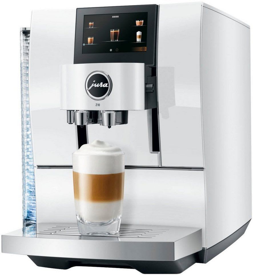 JURA Kaffeevollautomat 15410 Z10 Diamond White (EA), 51 Spezialitäten, Touch, Light & Cold Brew weiß