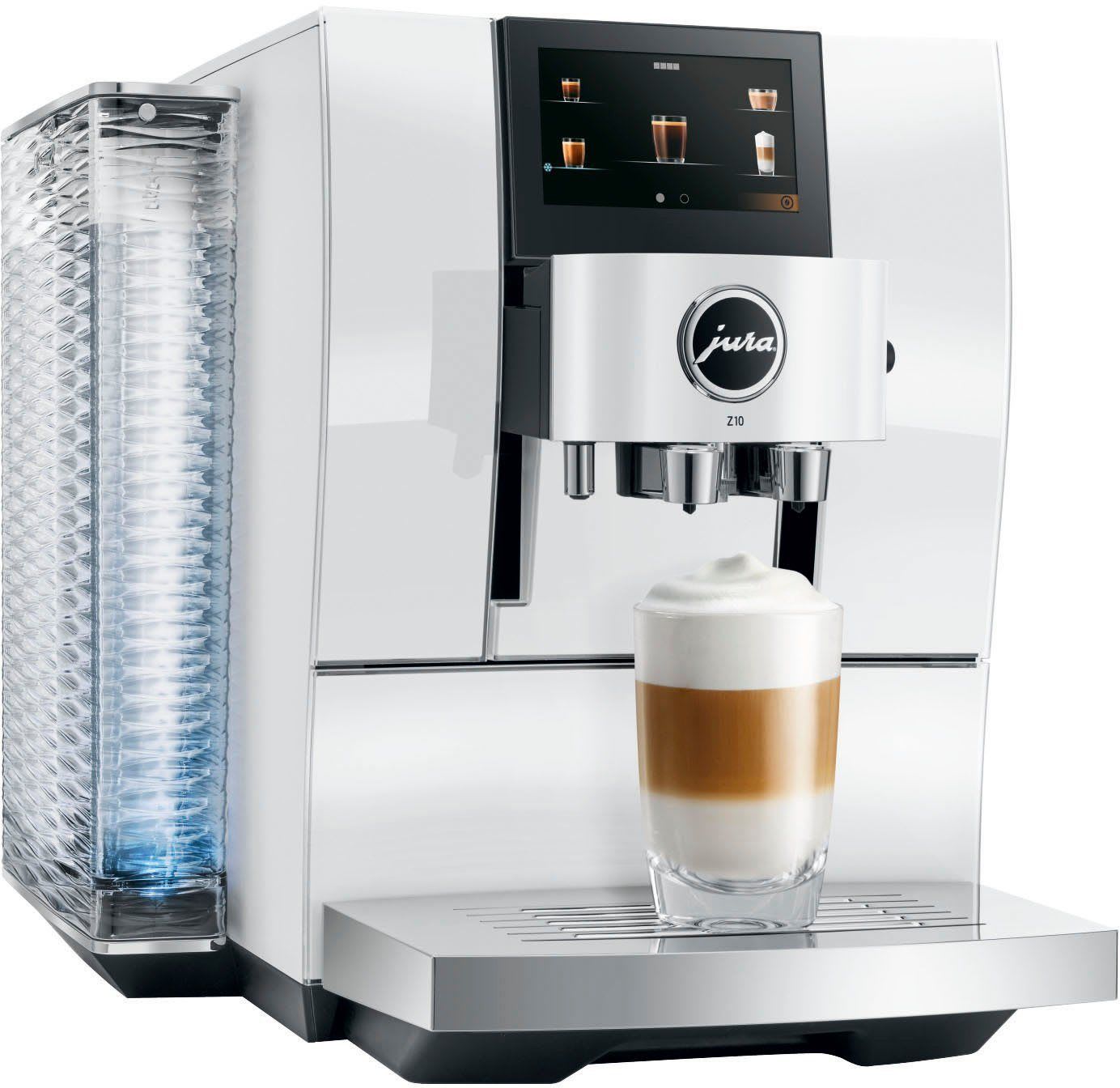 JURA Kaffeevollautomat 15410 Z10 Diamond White (EA), 51 Spezialitäten, Touch, Light & Cold Brew weiß