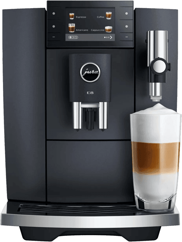 JURA Kaffeevollautomat 15749 E8 (ED), Cosmic Black, 27 Spezialitäten, WiFi, Hot & Light Brew, Sweet schwarz