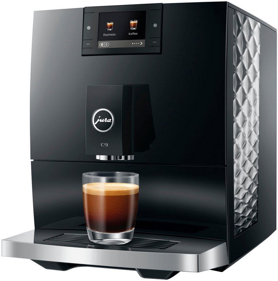 JURA Kaffeevollautomat 15753 C9 (EA), Piano Black, 17 Spezialitäten, WiFi, Hot&Light Brew, Feinschaum schwarz