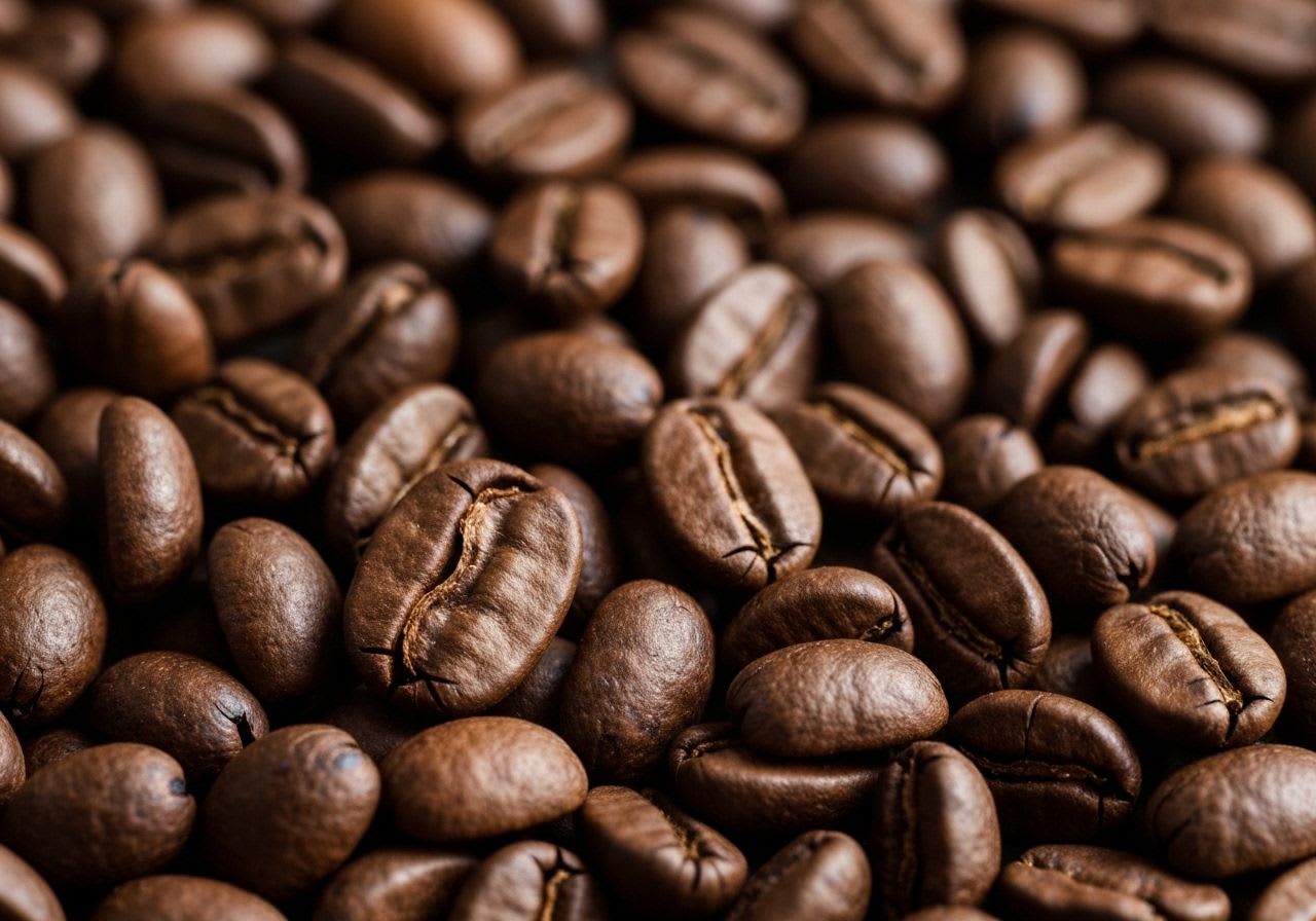 Helle Kaffeeröstung (Light Roast) zeigt hellbraune Bohnen mit ausgeprägter Säure und leichtem Körper, Teil der Kaffeeröstung Farbpalette.