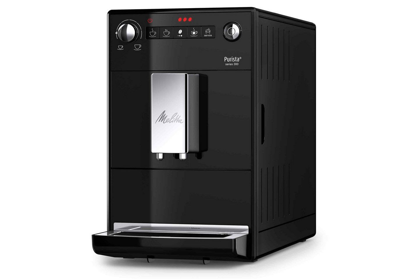 Melitta Kaffeevollautomat F23/0-102, Double Cup Mode, Kaffeestärke 3-stufig einstellbar schwarz