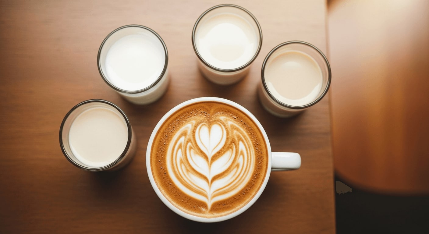Cappuccino mit Latte Art und Milchvariationen