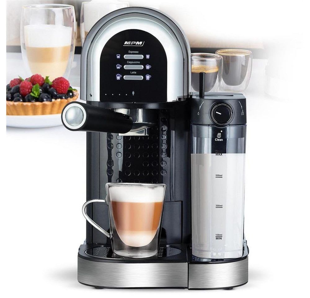 MPM Kaffeevollautomat, Automatisches Milchsystem, bis zu 6 Kaffeevariationen