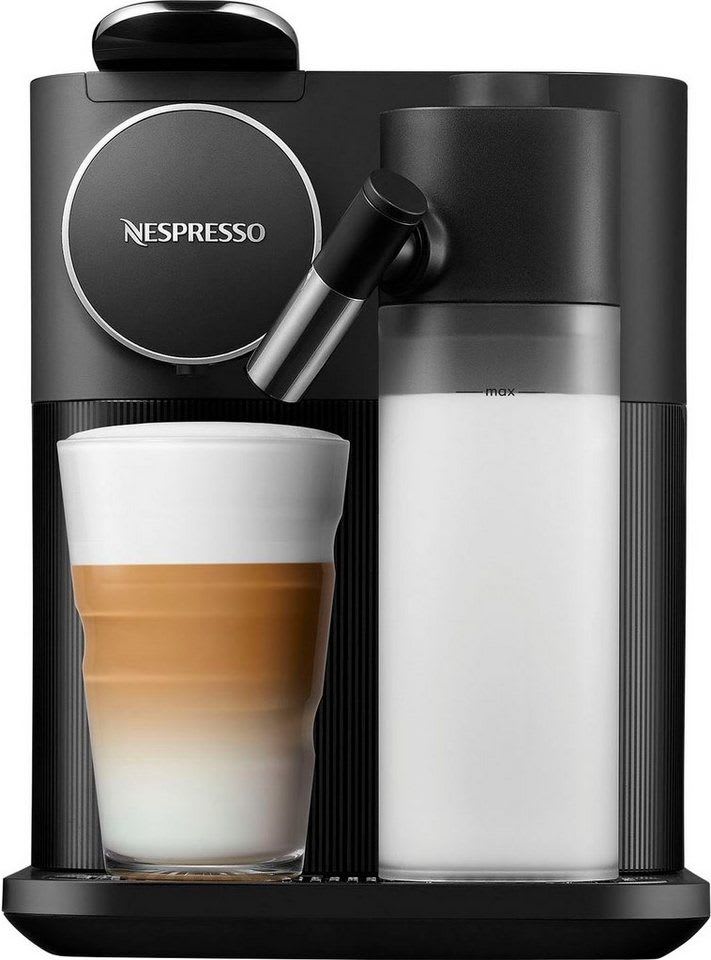 NESPRESSO Kapselmaschine Gran Lattissima EN640.B von DeLonghi, schwarz, inkl. Willkommenspaket mit 7 Kapseln