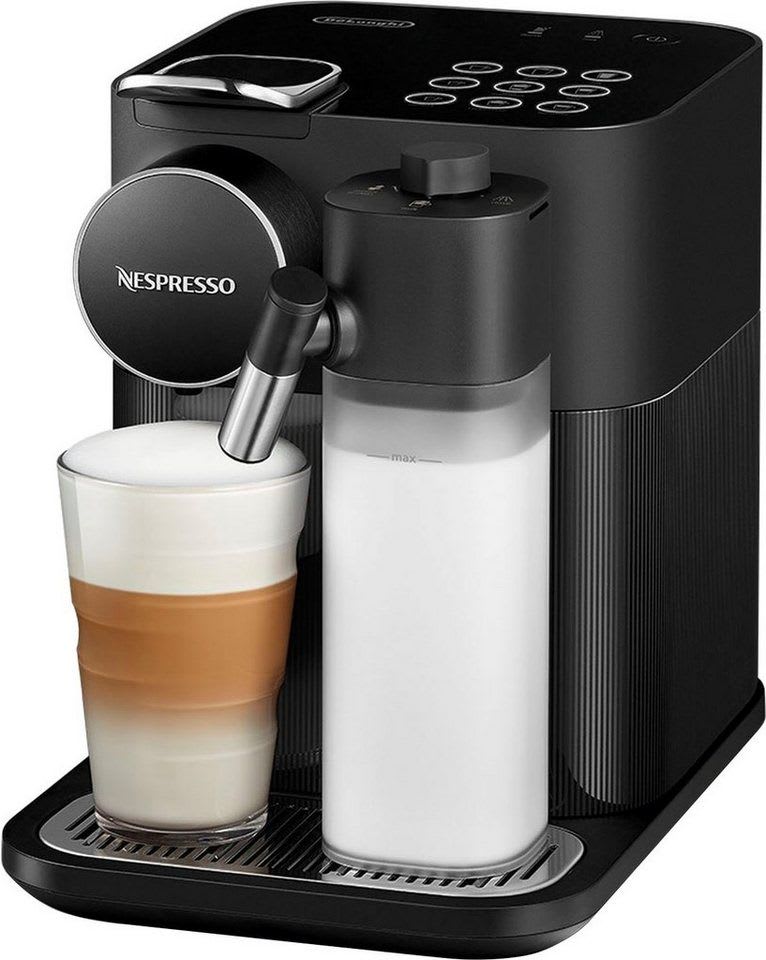NESPRESSO Kapselmaschine Gran Lattissima EN640.B von DeLonghi, schwarz, inkl. Willkommenspaket mit 7 Kapseln
