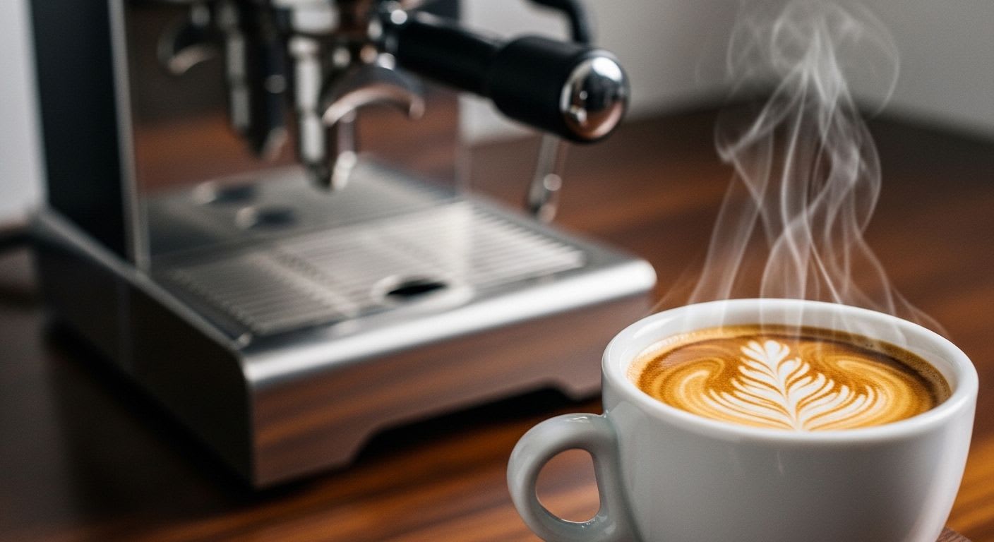 Ein perfekter Espresso mit dichter Crema, zubereitet von der Ninja Luxe Cafe, symbolisiert Barista-Qualität auf Knopfdruck für Anfänger.