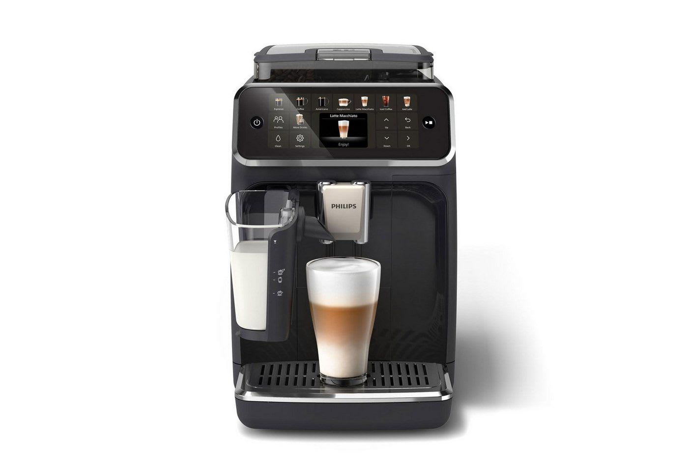 Philips Kaffeevollautomat EP5541/50, OneTouch-Funktion,TFT-Farbdisplay schwarz