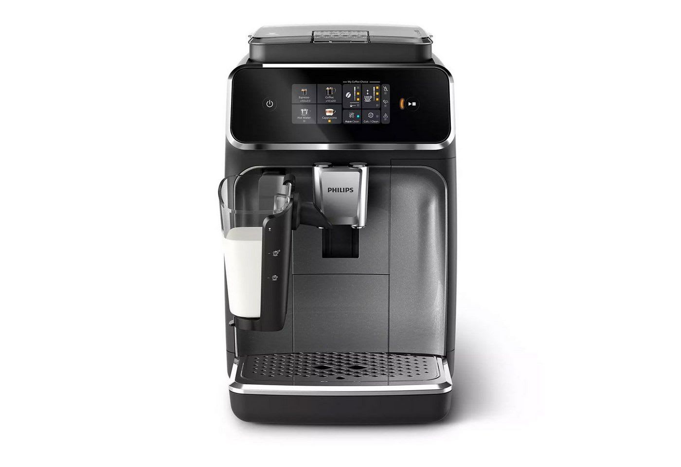 Philips Kaffeevollautomat Kaffeevollautomat EP2339/40 Series 2300, LatteGo System, leichte Reinigung, Brühgruppe herausnehmbar schwarz
