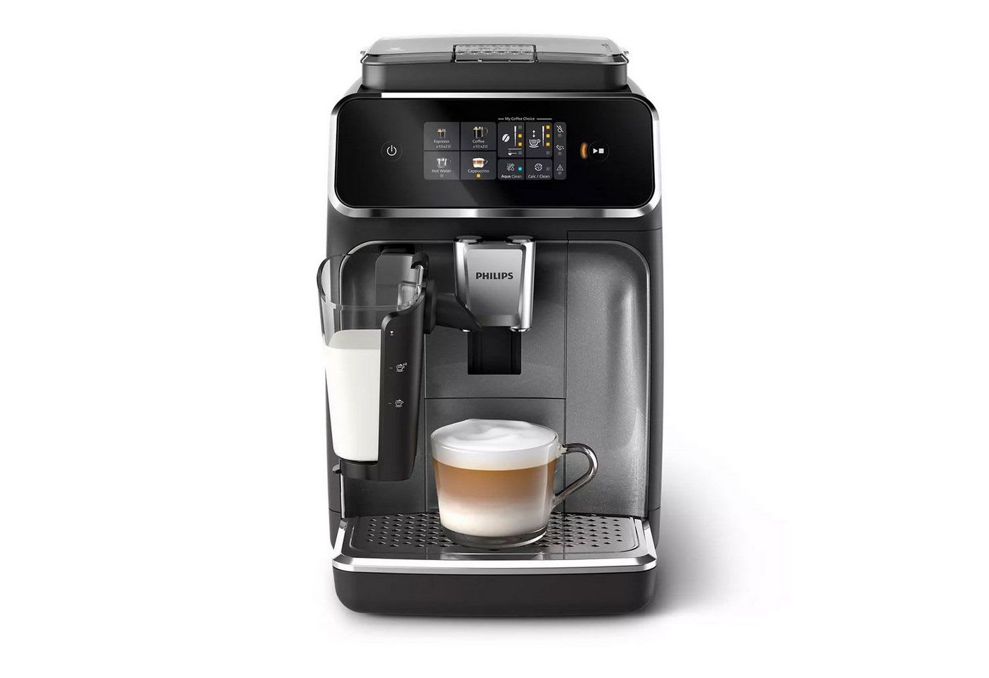 Philips Kaffeevollautomat Kaffeevollautomat EP2339/40 Series 2300, LatteGo System, leichte Reinigung, Brühgruppe herausnehmbar schwarz