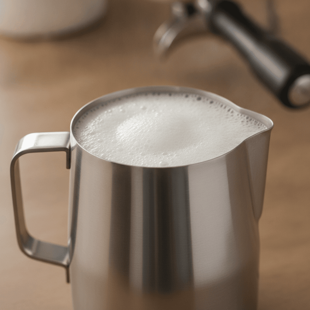 Feiner Milchschaum im Milchkännchen