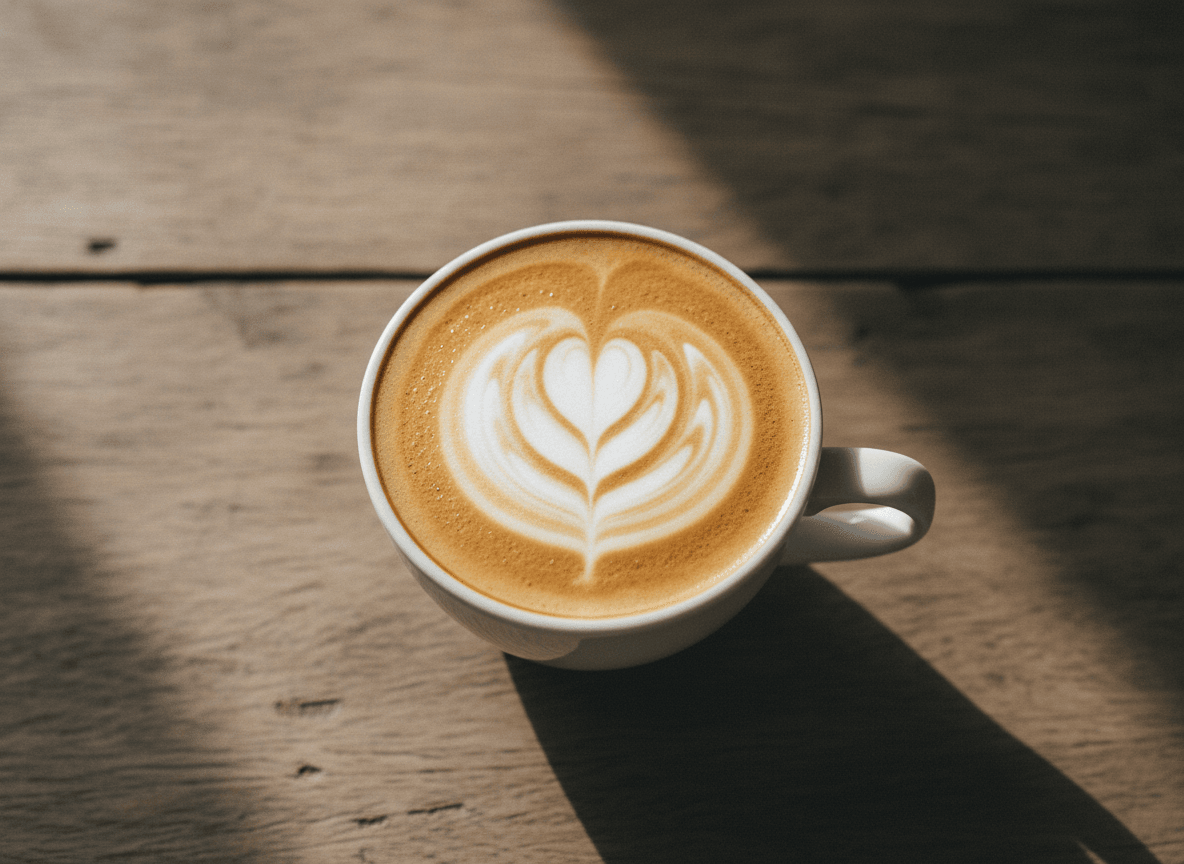 Cappuccino mit Latte Art