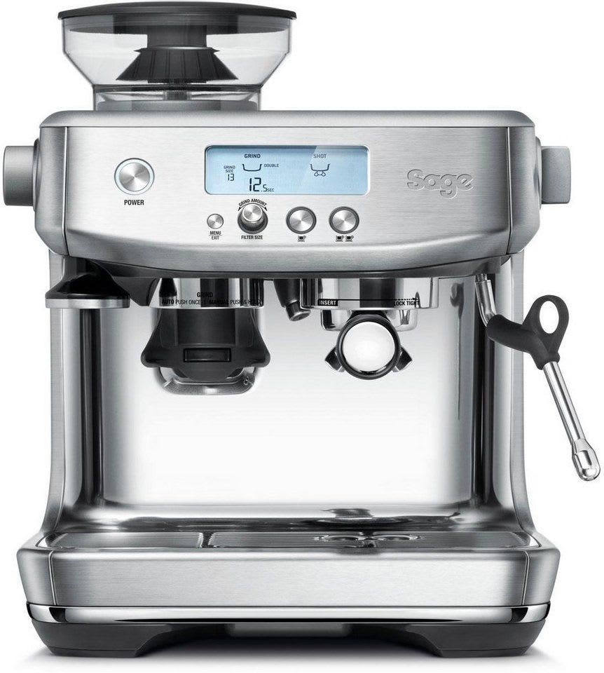Sage Espressomaschine »The Barista Pro, SES878BSS4EEU1«, Gebürstetes Edelstahl silberfarben