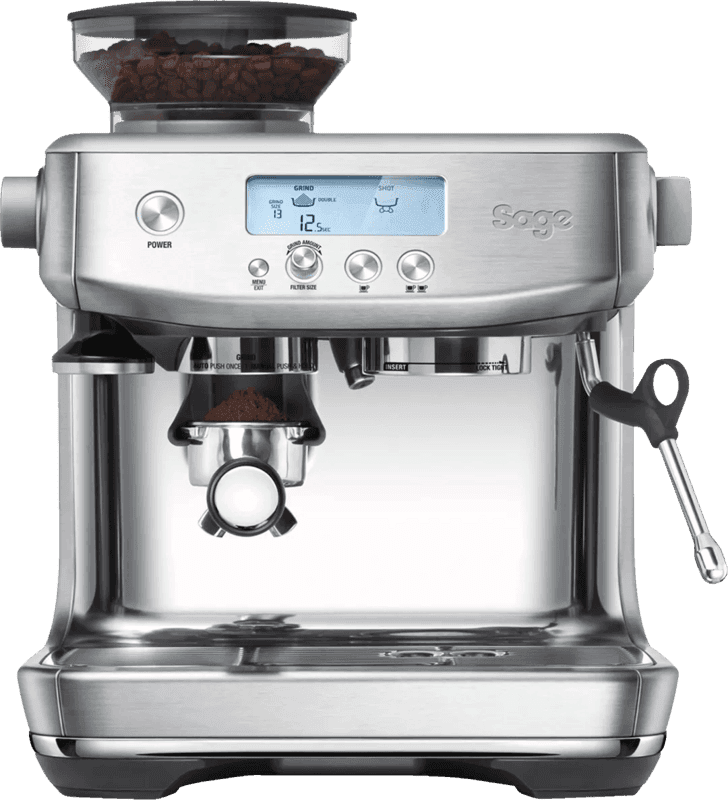 Sage Espressomaschine »The Barista Pro, SES878BSS4EEU1«, Gebürstetes Edelstahl silberfarben