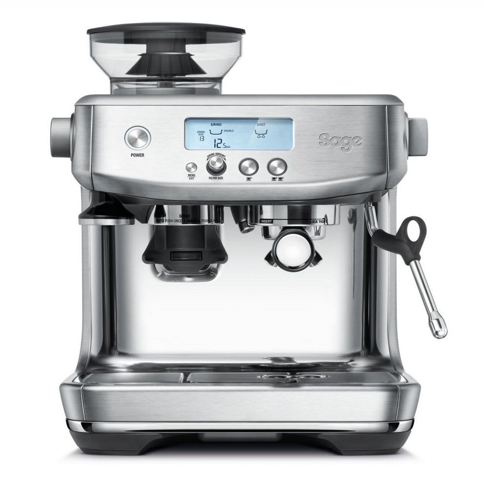 Sage Espressomaschine »The Barista Pro, SES878BSS4EEU1«, Gebürstetes Edelstahl silberfarben