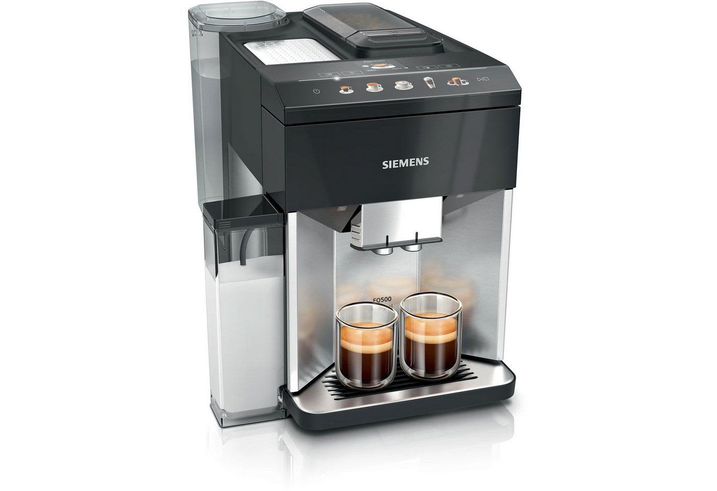 SIEMENS Kaffeevollautomat TQ517D03, oneTouch DoubleCup, zwei Getränke gleichzeitig, sogar mit Milch