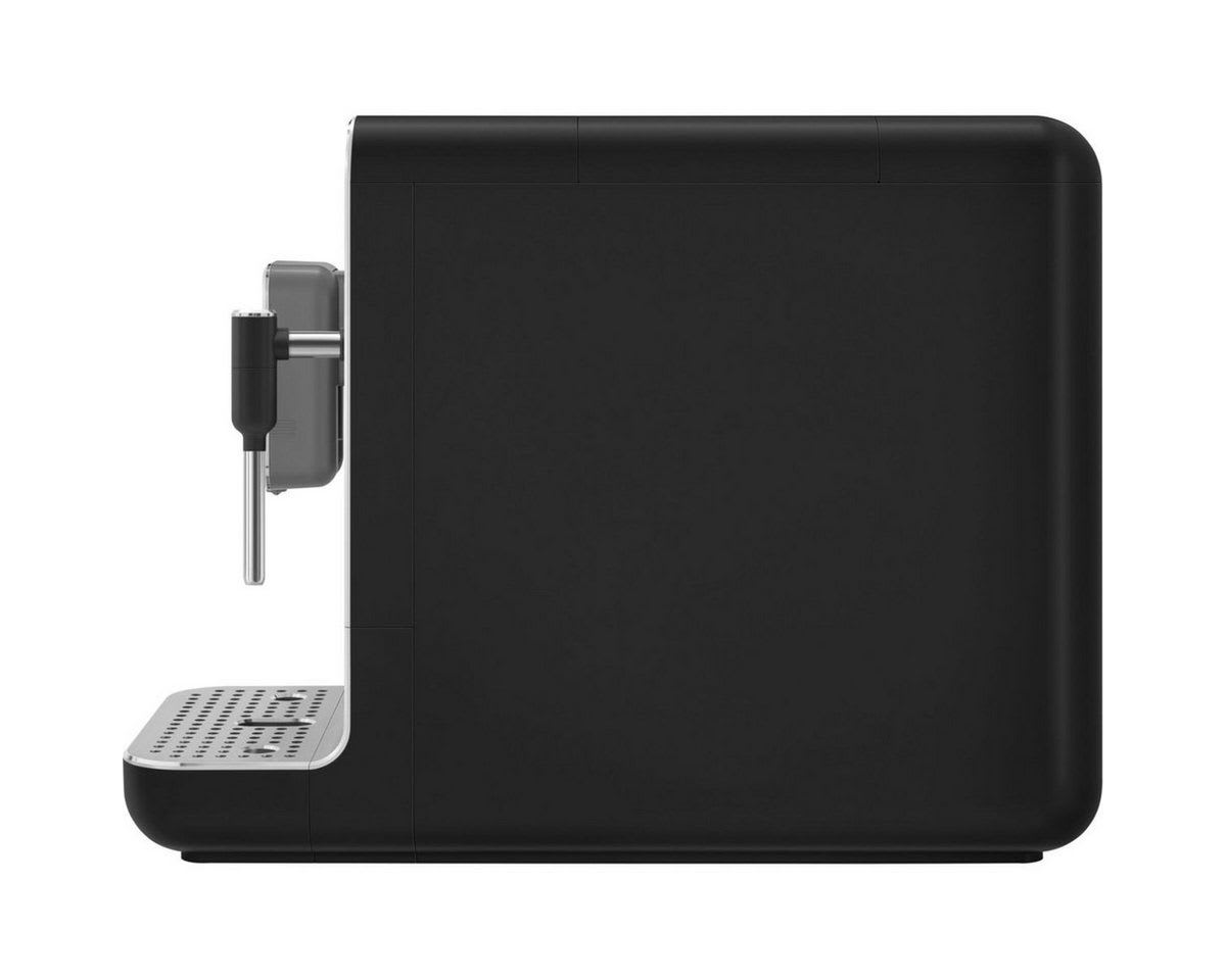 Smeg Espressomaschine BCC12BLMEU Kompakt-Kaffeevollautomat schwarz|silberfarben