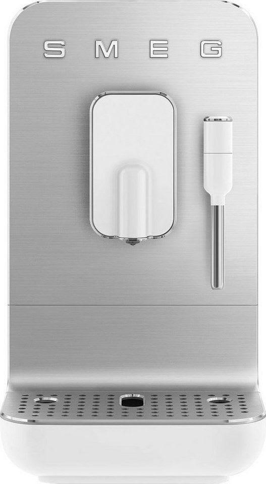 Smeg Espressomaschine BCC12WHMEU Kompakt-Kaffeevollautomat silberfarben