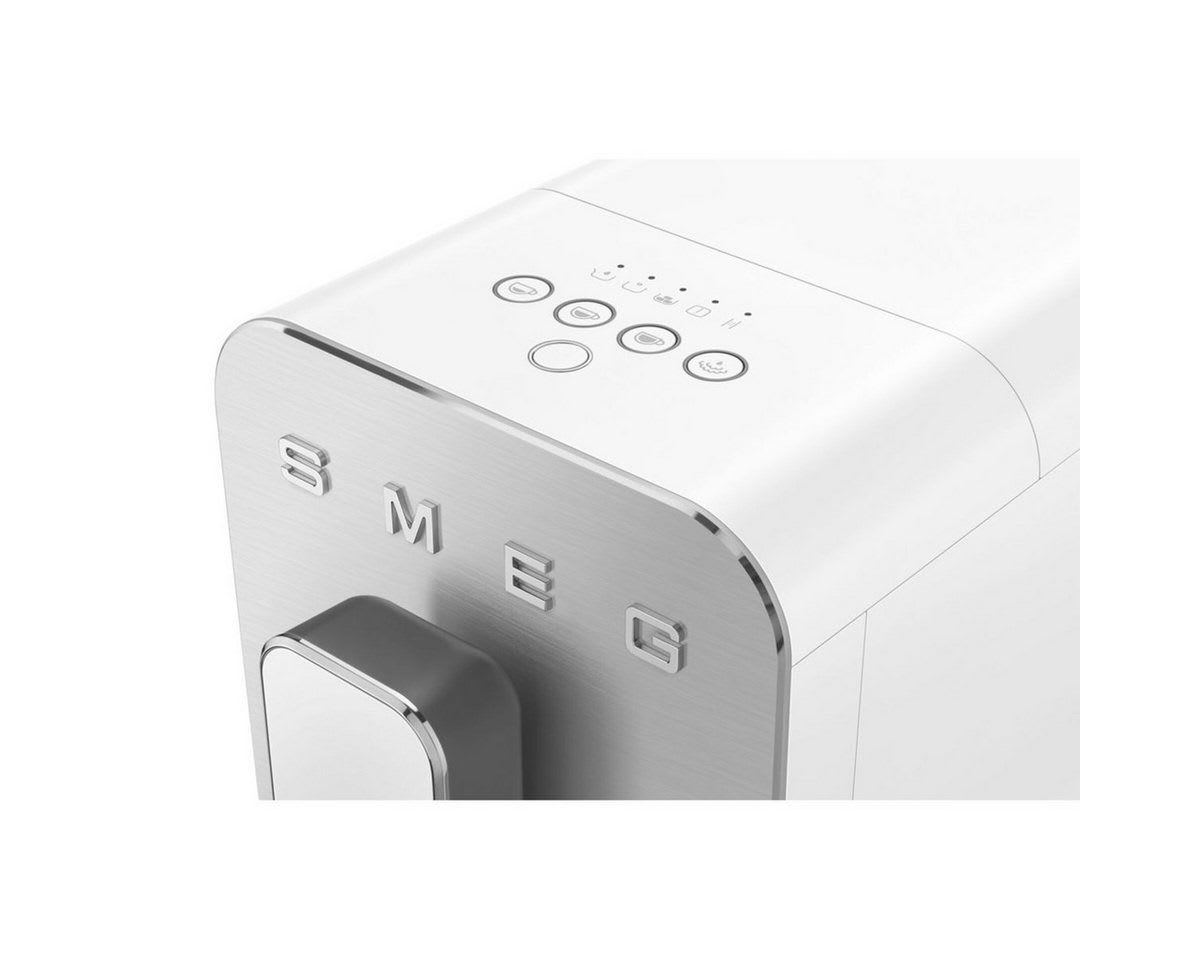 Smeg Espressomaschine BCC12WHMEU Kompakt-Kaffeevollautomat silberfarben