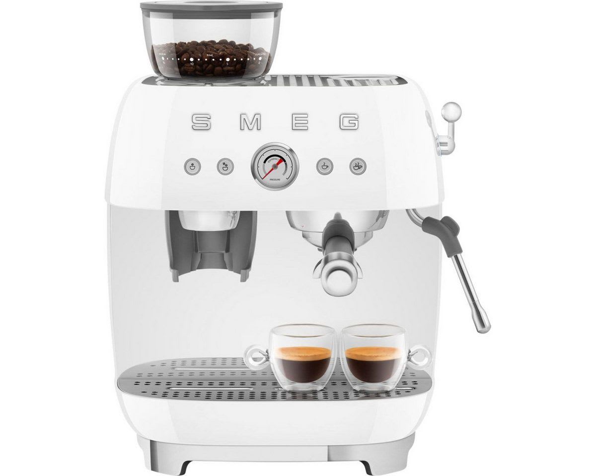 Smeg Siebträgermaschine EGF03WHEU Siebträgermaschine silberfarben