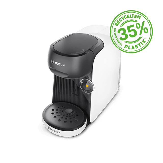 TASSIMO Kapselmaschine FINESSE friendly TAS164E, intensiverer Kaffee auf Kopfdruck, aus Recyclingmaterial, mehr Intensität per Knopfdruck, schwarz