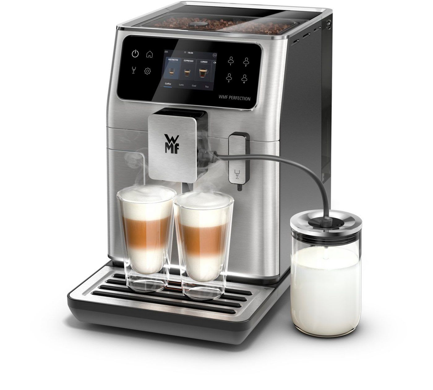 WMF Kaffeevollautomat, 21 Rezepte, 8 Profile, Doppel-Thermoblock, Click & Clean schwarz