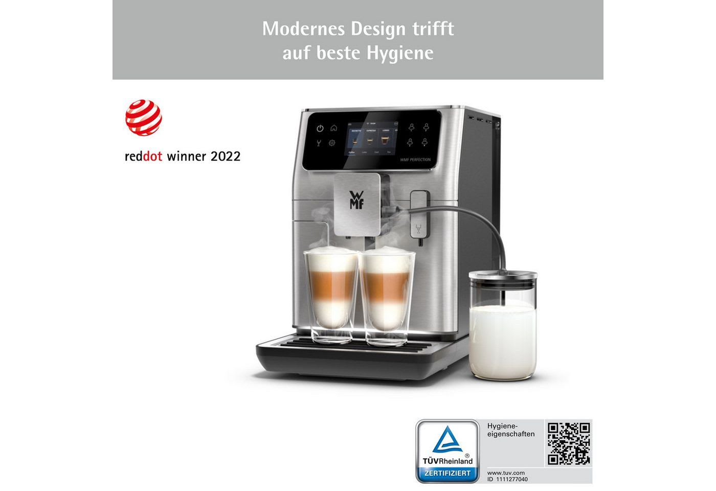 WMF Kaffeevollautomat, 21 Rezepte, 8 Profile, Doppel-Thermoblock, Click & Clean schwarz