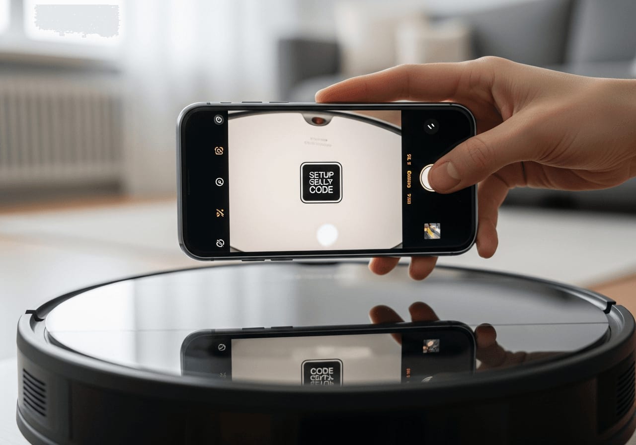 Saugroboter per Matter in Apple Home oder Alexa einbinden durch Scannen des Setup-Codes