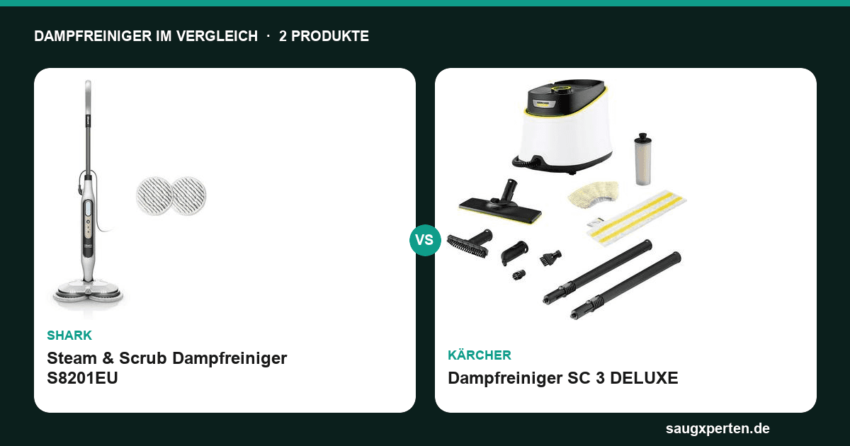 Shark Steam & Scrub vs. Kärcher SC 3: Dampfreiniger im Vergleich