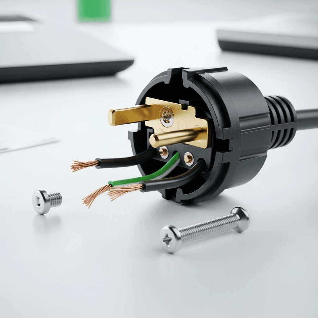 Schuko-Stecker im Detail 3/3
