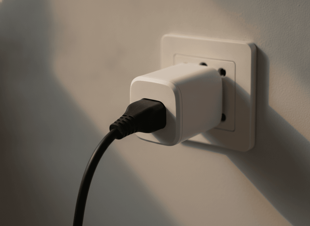 Zwischenstecker misst den Verbrauch der Waschmaschine