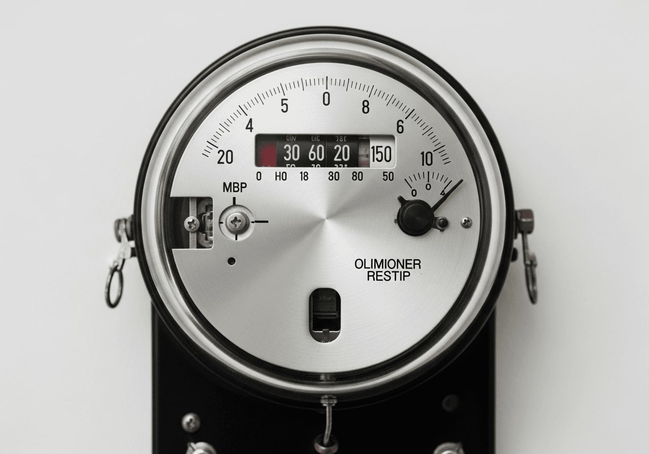 Alter mechanischer Ferraris-Zähler mit rotierender Aluminiumscheibe vor der Umrüstung durch die Smart Meter Pflicht 2026