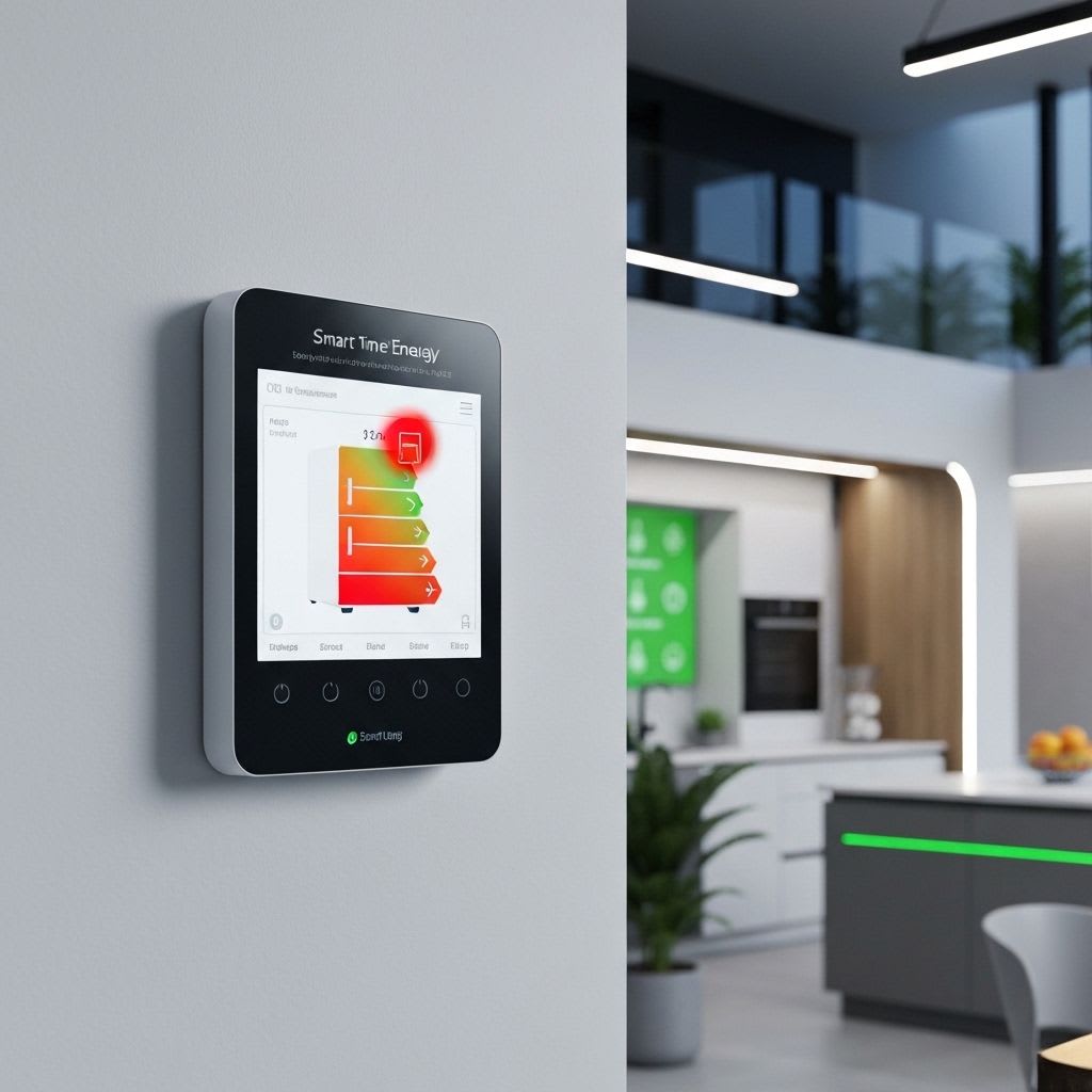 Smartes Energiemessgerät identifiziert einen alten Gefrierschrank als Stromfresser, ein Tipp zum Stromverbrauch senken.