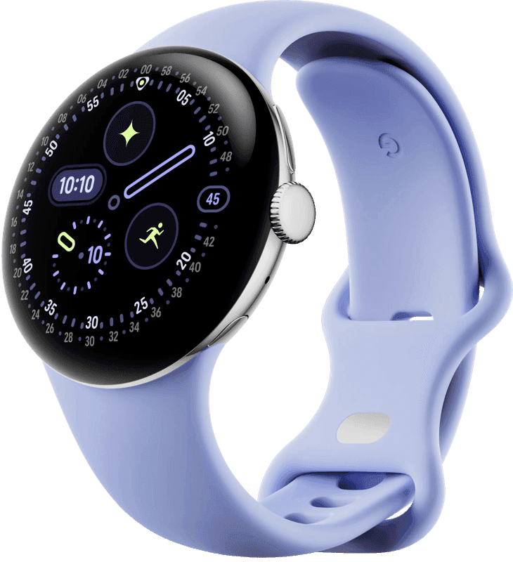 Google Pixel Watch 4 Silber/Lila 41&nbsp;mm