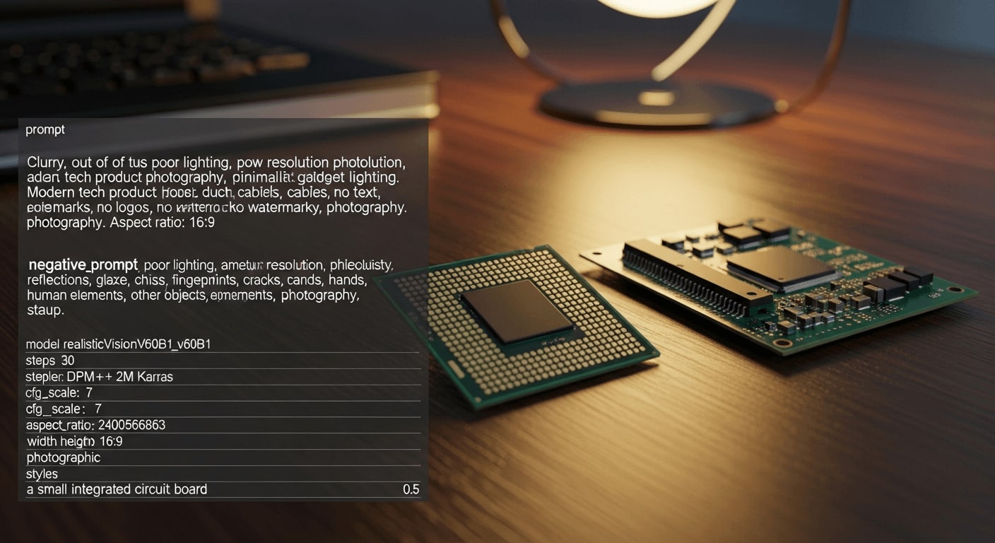 Detailaufnahme eines Prozessors und einer Platine auf einem Holztisch im Mini-PC Vergleich