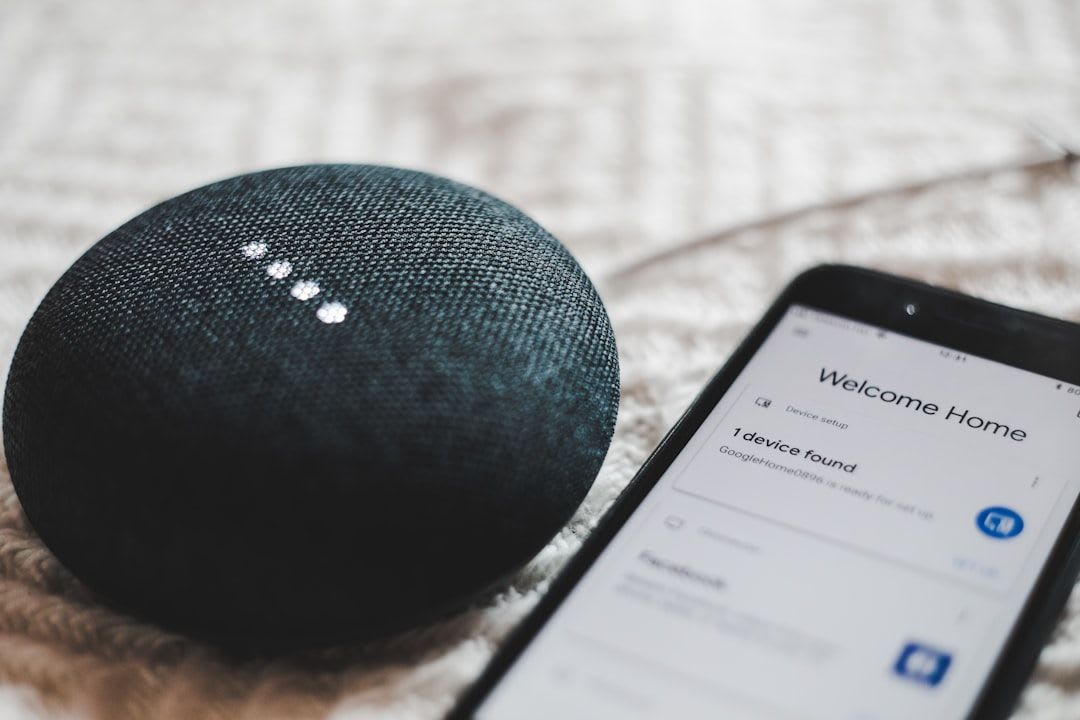 Google Home Mini neben einem Smartphone, dessen Einrichtungs-App ein neues Gerät gefunden hat. | Foto: BENCE BOROS