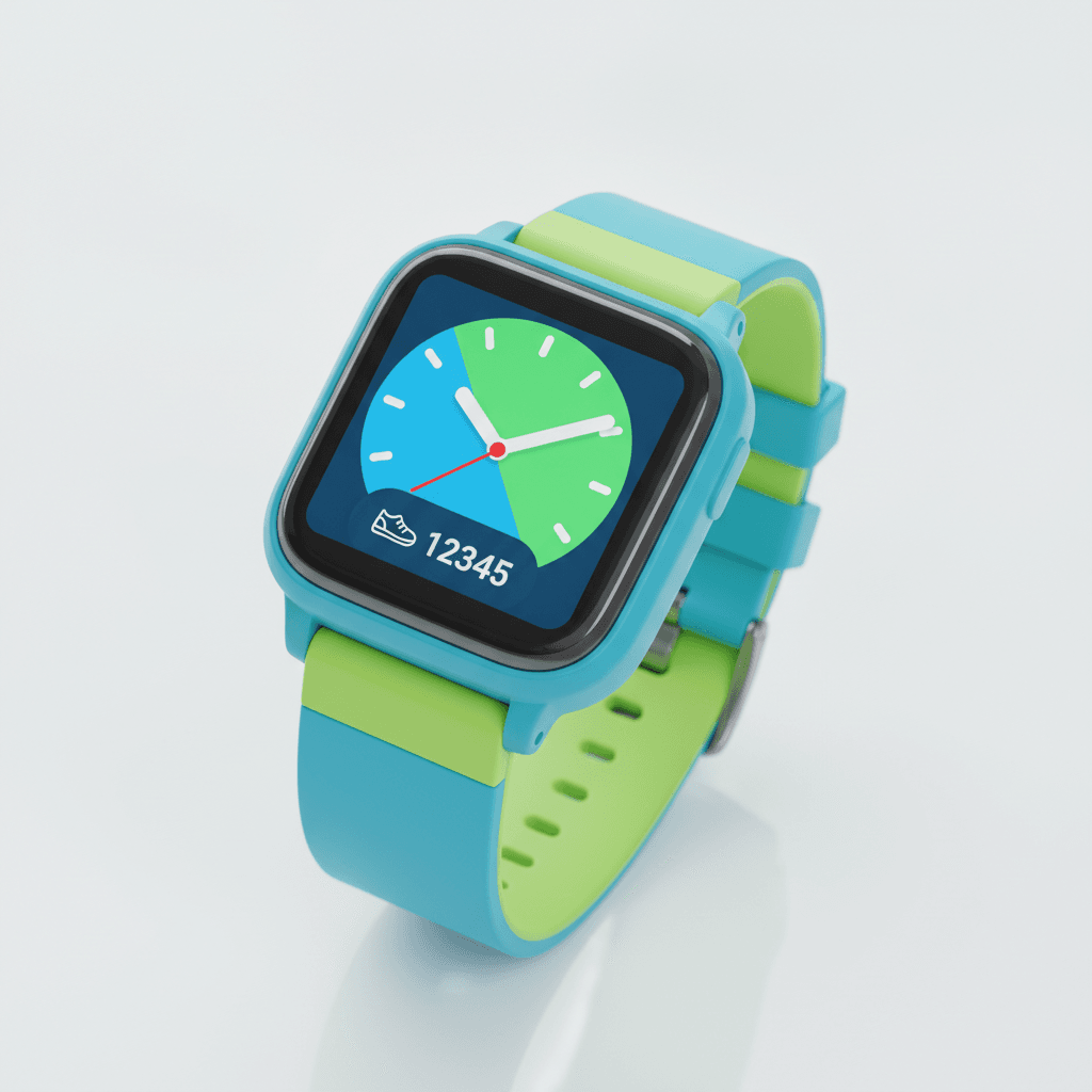 Eine robuste Smartwatch für Kinder mit GPS-Funktion als eine Option für die Sicherheit und Erreichbarkeit des Kindes.