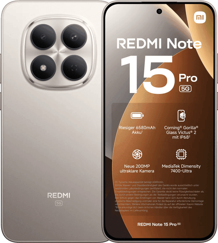 Xiaomi Redmi Note 15 Pro 256GB Gold 5G